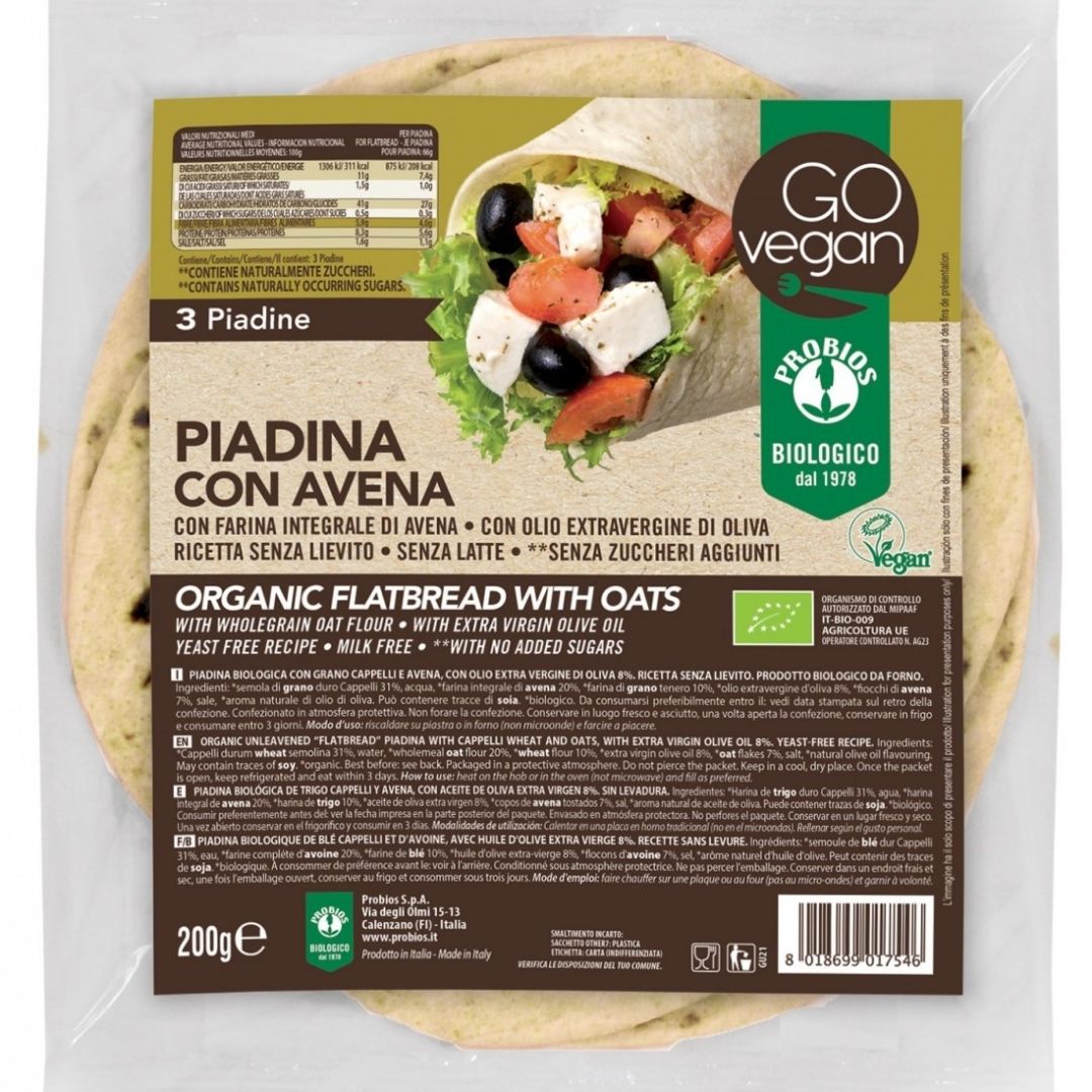 PIADINA CON AVENA BIO